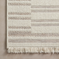 Malibu (Amber Lewis × Loloi) MAB-03 Indoor/Outdoor Rug [Ivory/Dove]