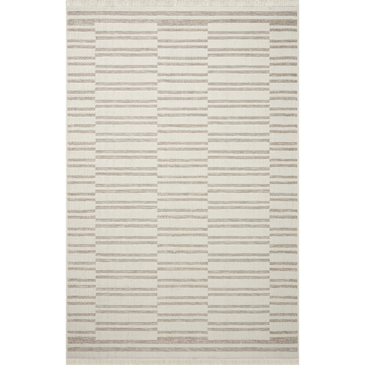 Malibu (Amber Lewis × Loloi) MAB-03 Indoor/Outdoor Rug [Ivory/Dove]
