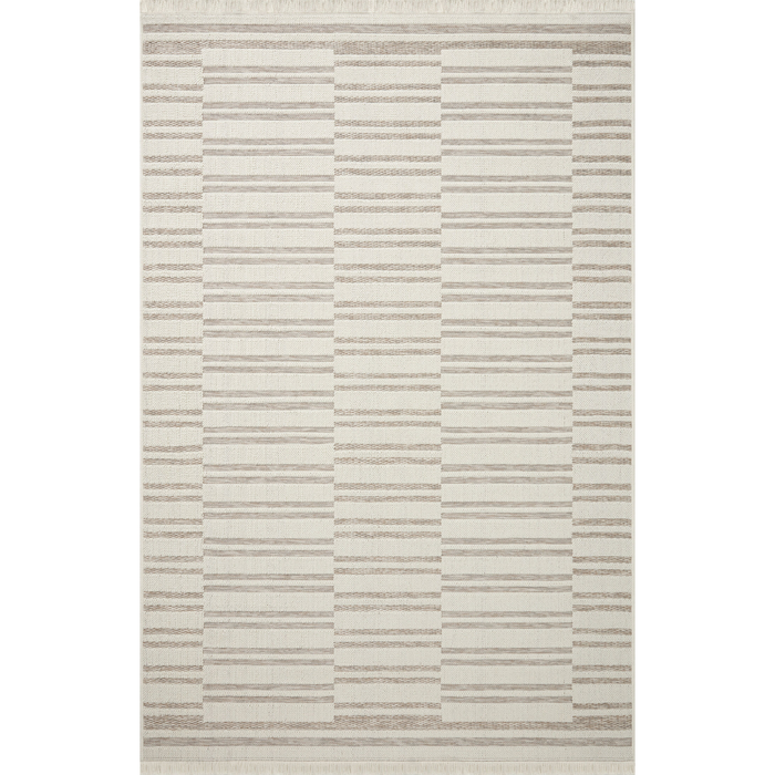 Malibu (Amber Lewis × Loloi) MAB-03 Indoor/Outdoor Rug [Ivory/Dove]