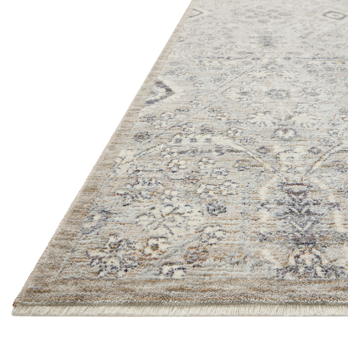 Zuma (Amber Lewis × Loloi) ZUM-07 Rug [Silver/Sky]