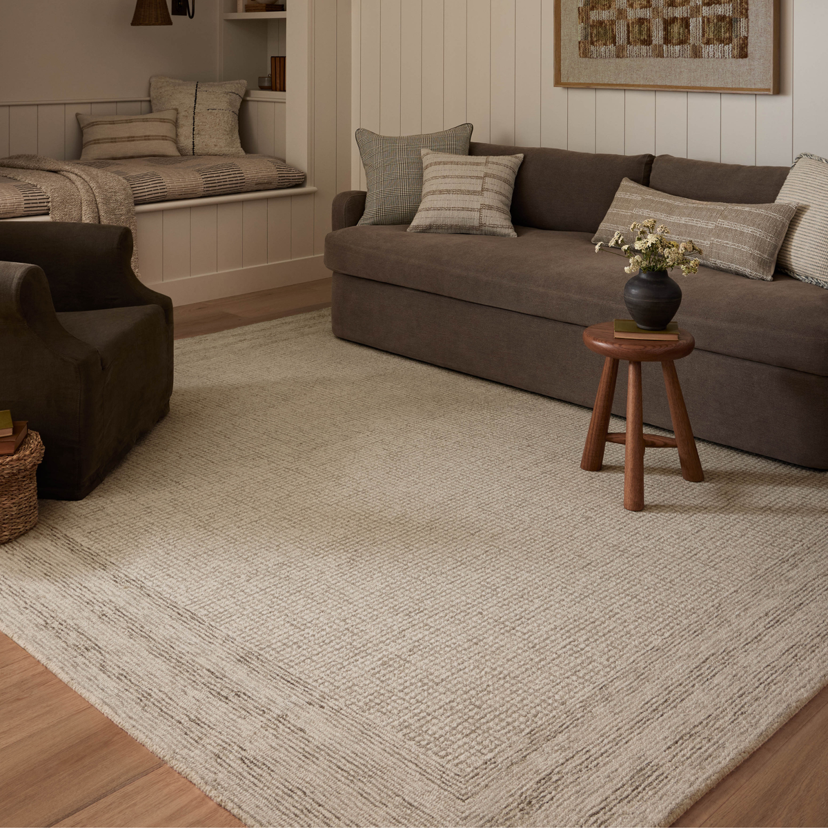 Windsor (Amber Lewis × Loloi) WIN-01 Rug [Ivory/Stone]