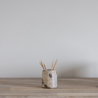 Chocolate Marble Toothpick Holder