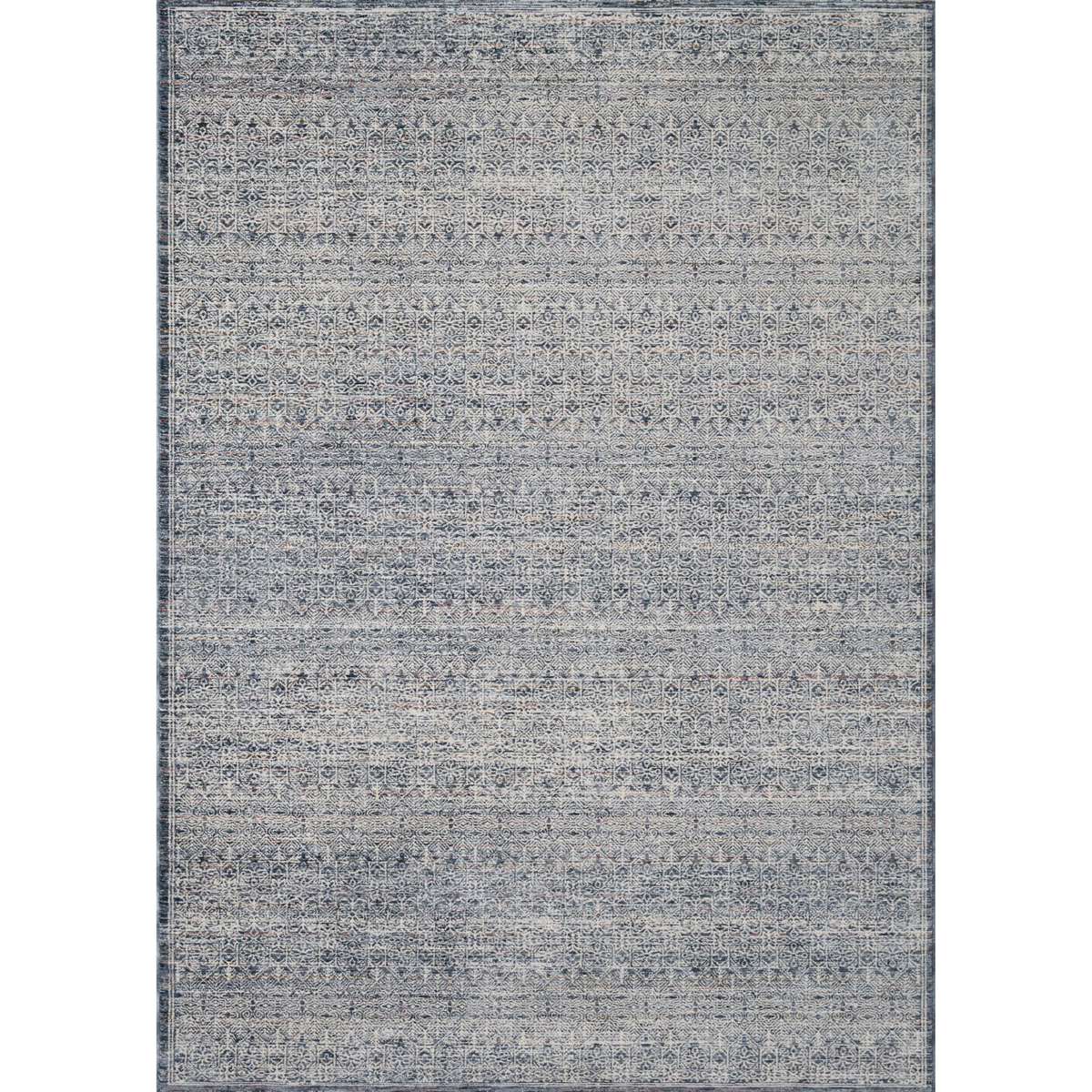 Zuma (Amber Lewis × Loloi) ZUM-01 Rug [Denim/Ivory]