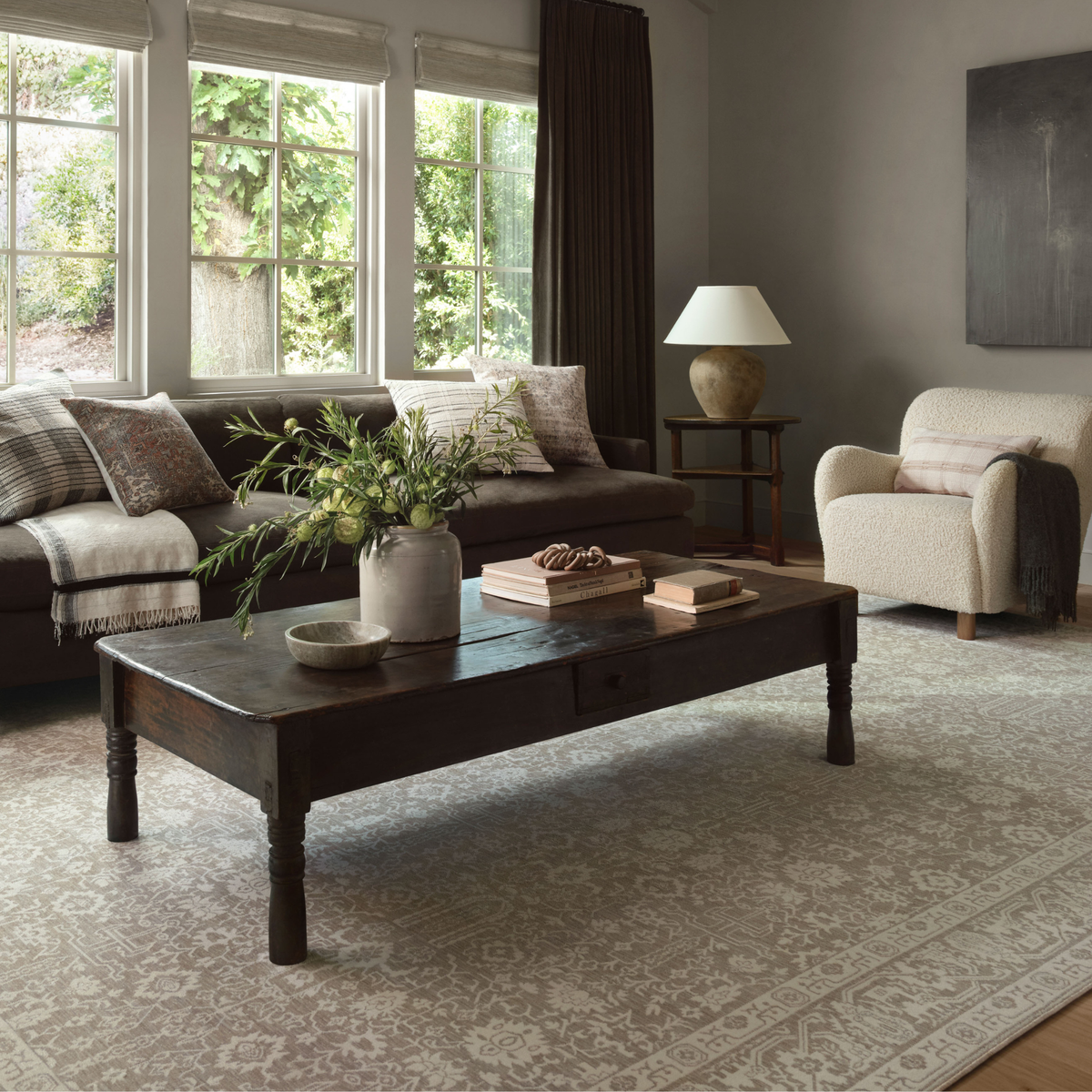 Zuma (Amber Lewis × Loloi) ZUM-04 Rug [Sand/Stone]