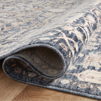 Zuma (Amber Lewis × Loloi) ZUM-02 Rug [Blue/Ivory]