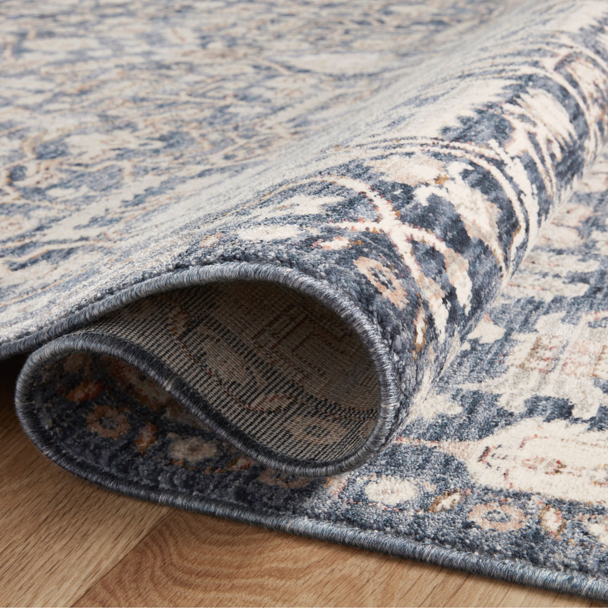 Zuma (Amber Lewis × Loloi) ZUM-02 Rug [Blue/Ivory]