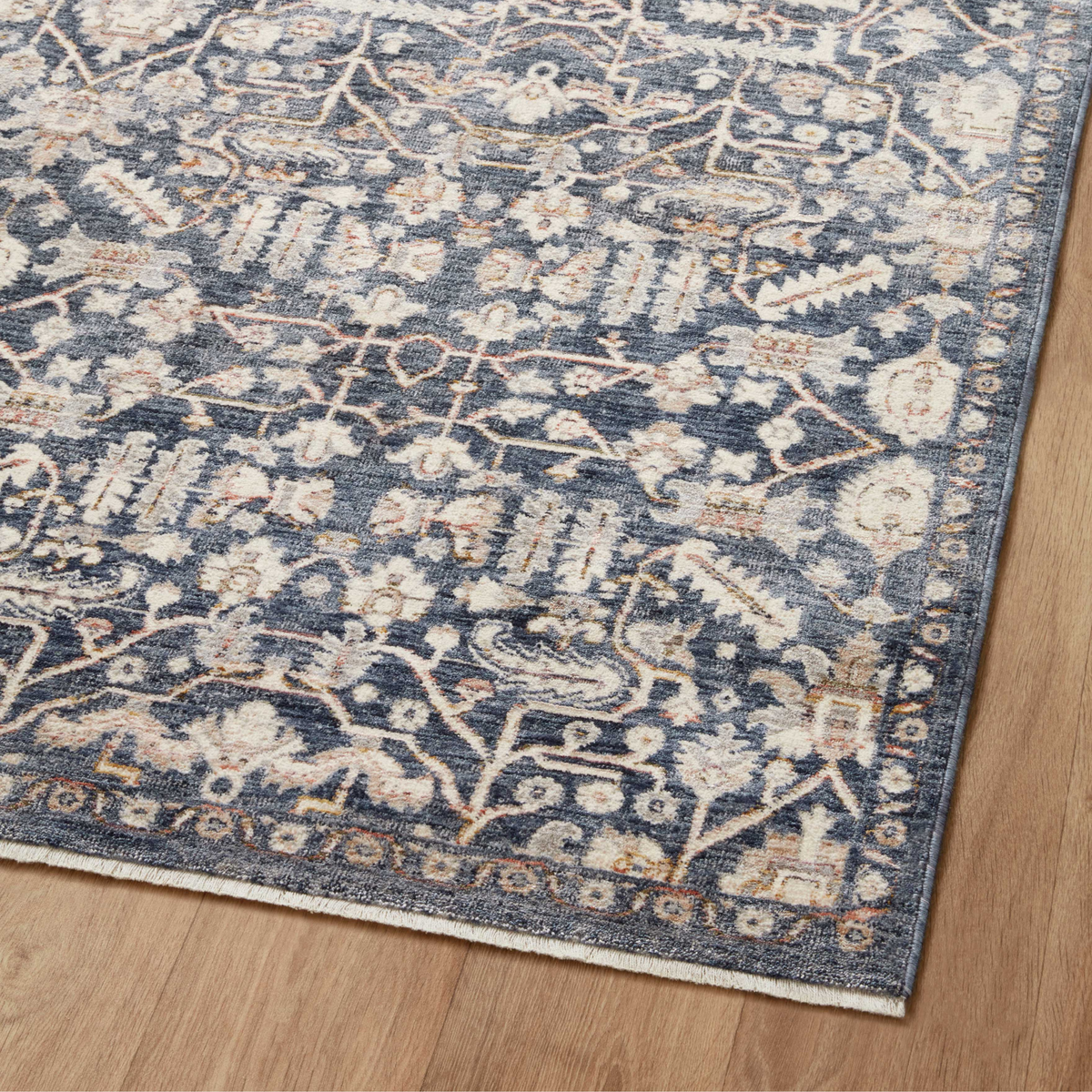 Zuma (Amber Lewis × Loloi) ZUM-02 Rug [Blue/Ivory]