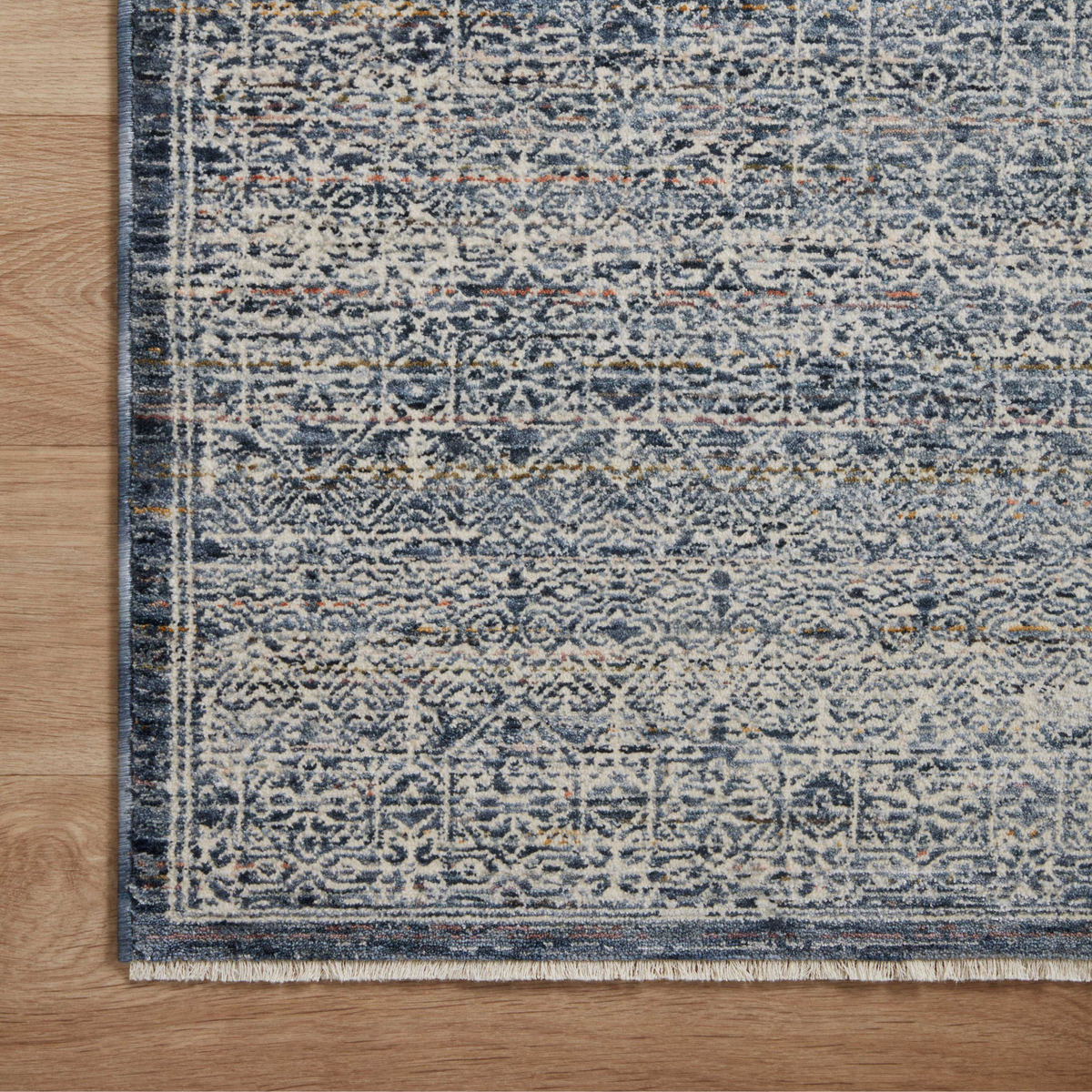 Zuma (Amber Lewis × Loloi) ZUM-01 Rug [Denim/Ivory]