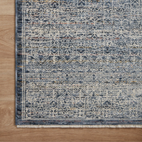 Zuma (Amber Lewis × Loloi) ZUM-01 Rug [Denim/Ivory]