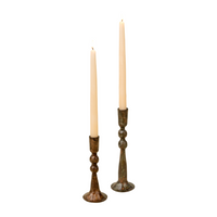 Caldera Forged Candlestick [Medium - Rustic Brass]