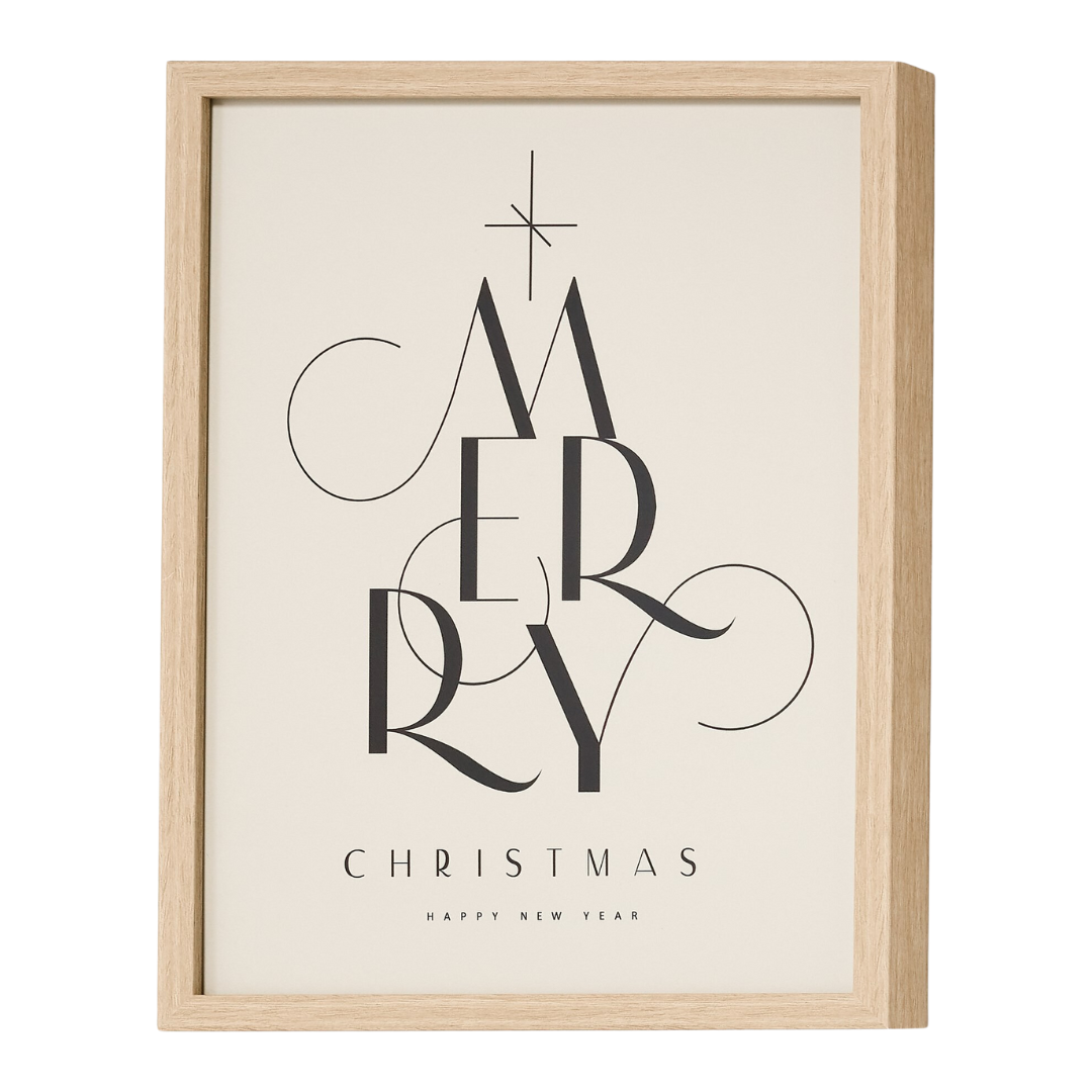 Merry Christmas & Happy New Year Framed Print