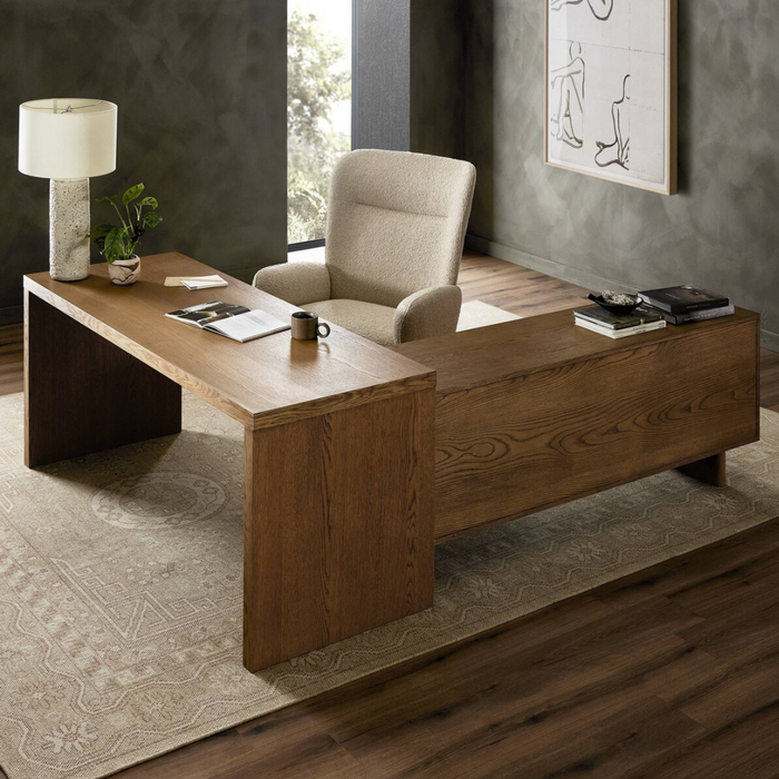 Paolo L-Shaped Desk