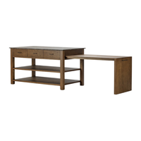 Delfine Kitchen Island /w Pull Out Table