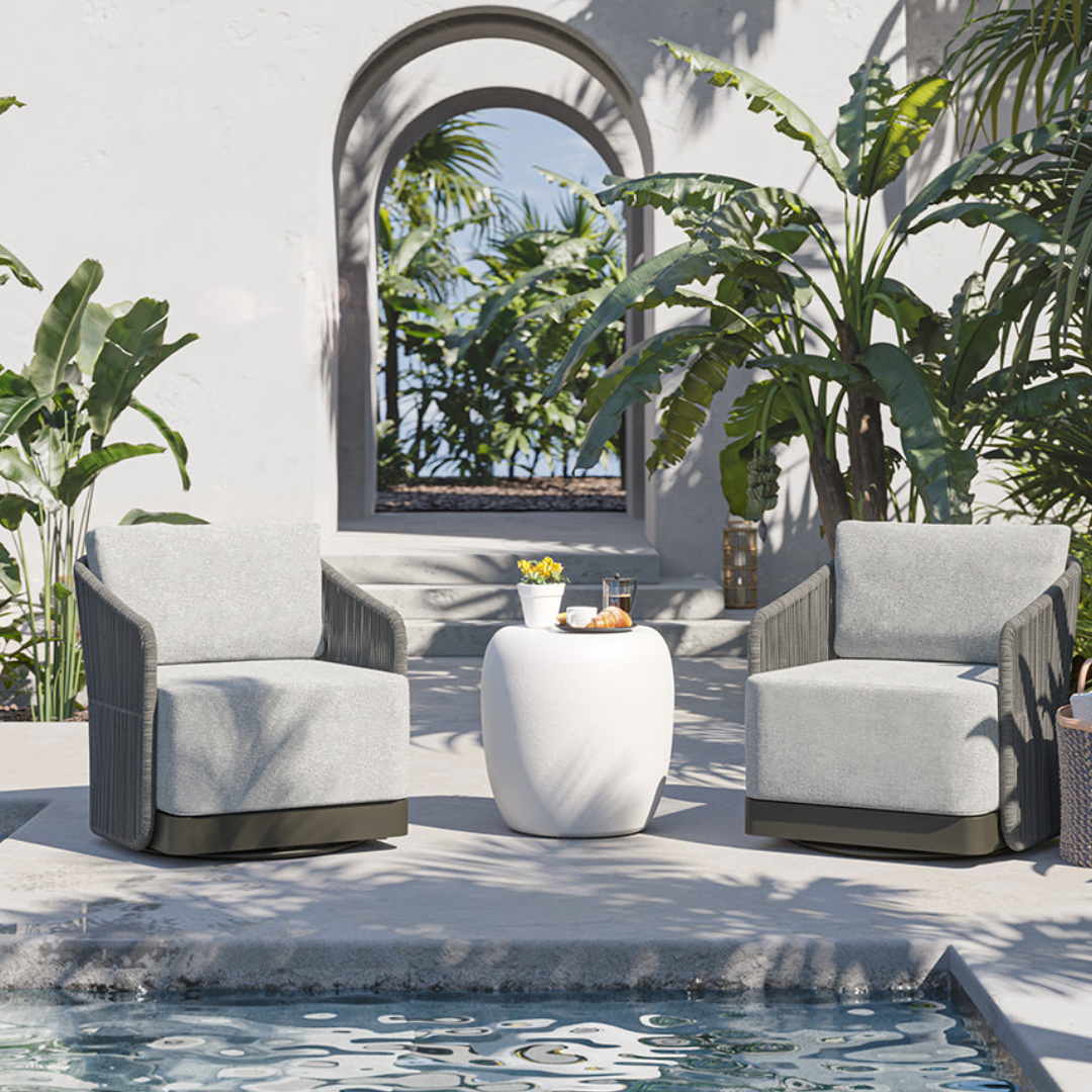 Amari Outdoor Swivel Chair
