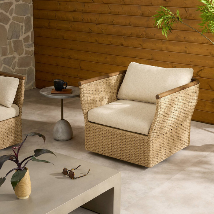 Eliza Outdoor Swivel Chair