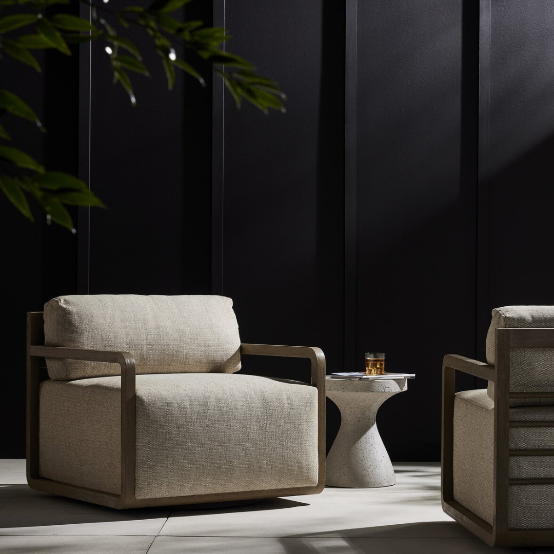 Shipley Outdoor Swivel Chair