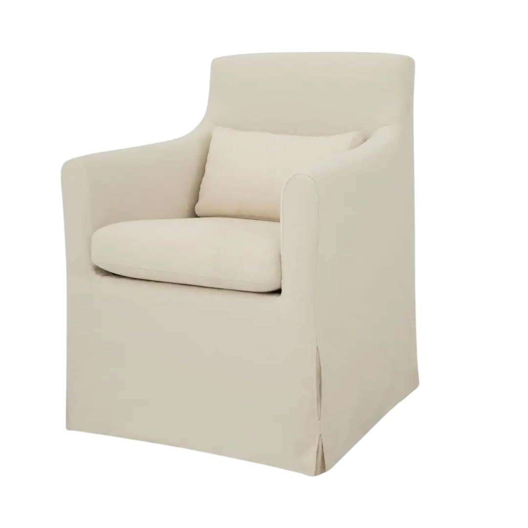 Lively Outdoor Slipcover Dining Armchair