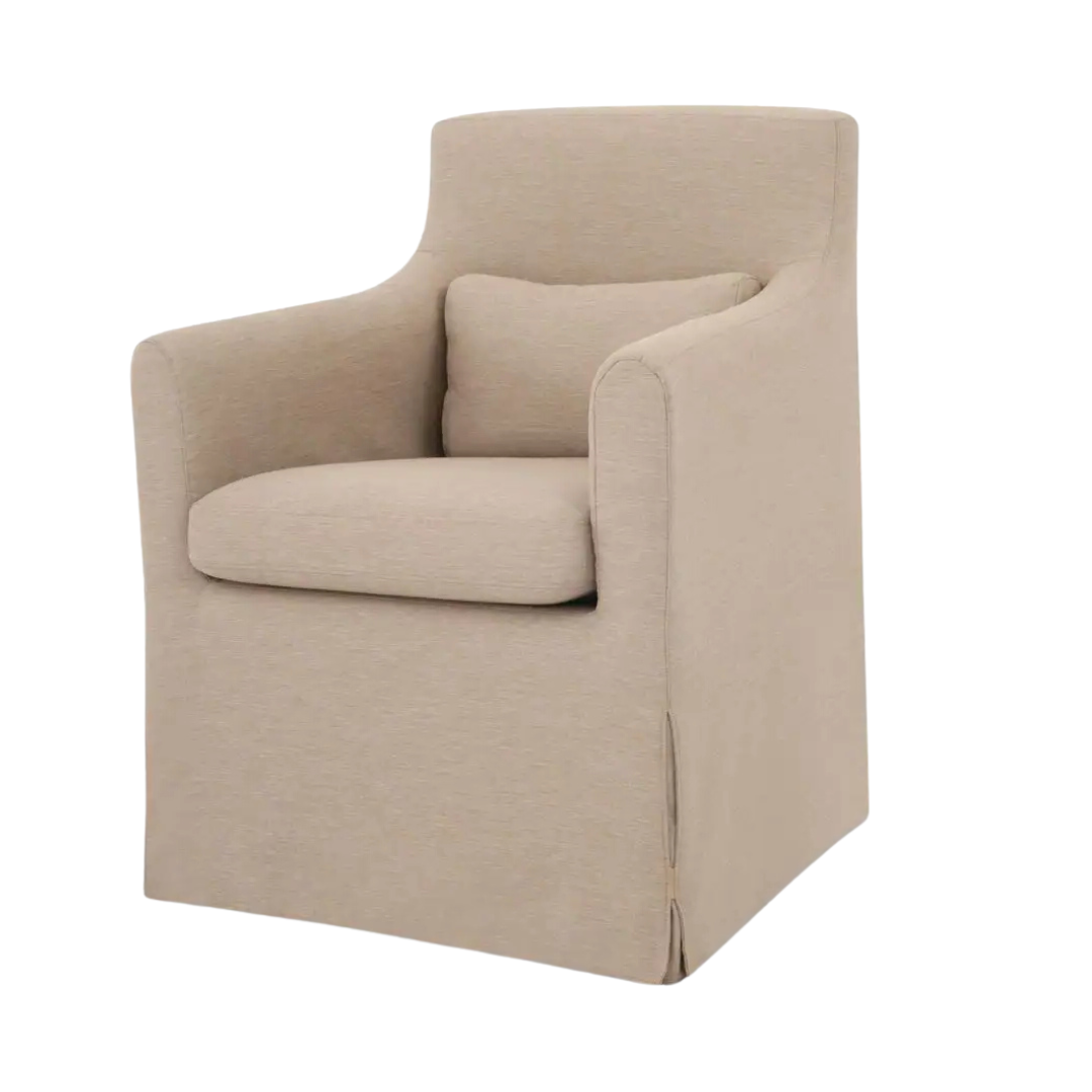 Lively Outdoor Slipcover Dining Armchair