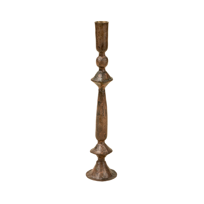Petra Forged Candlestick [x-large- Rustic Brass]
