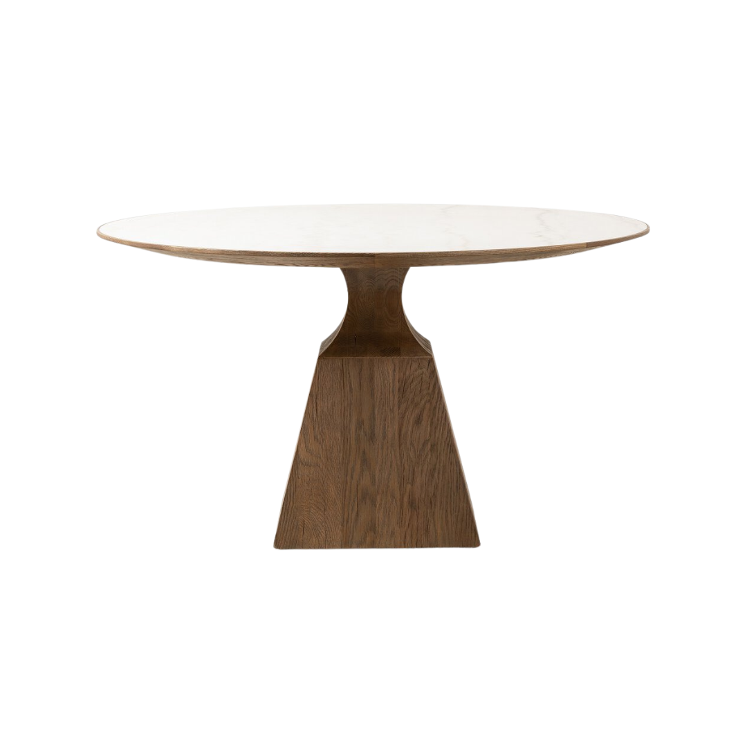 Senna Marble Round Dining Table