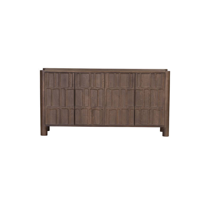 Ezri 4-Door Sideboard [in Cocoa Oak]