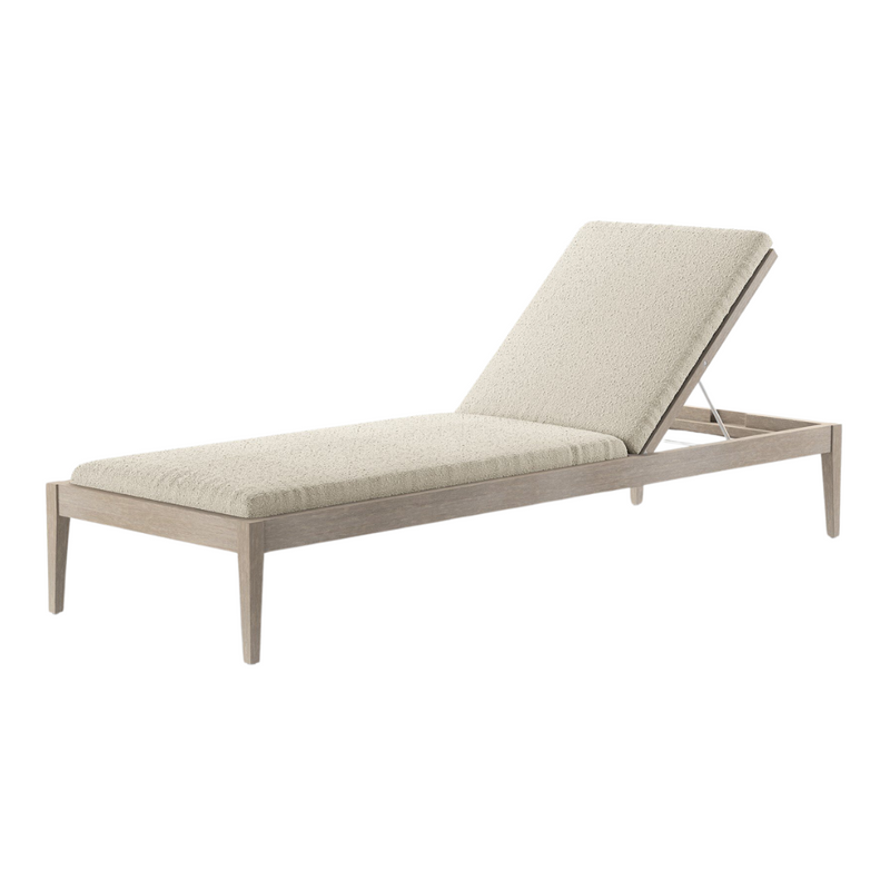 Shay Outdoor Chaise - Weathered Grey