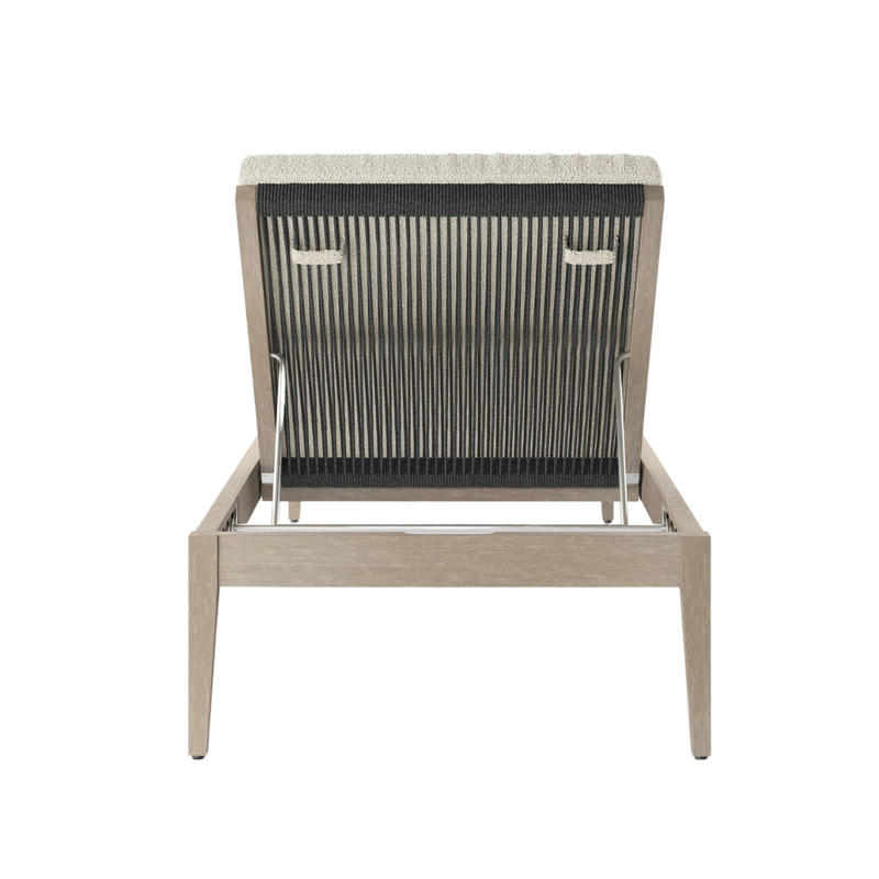 Shay Outdoor Chaise - Weathered Grey