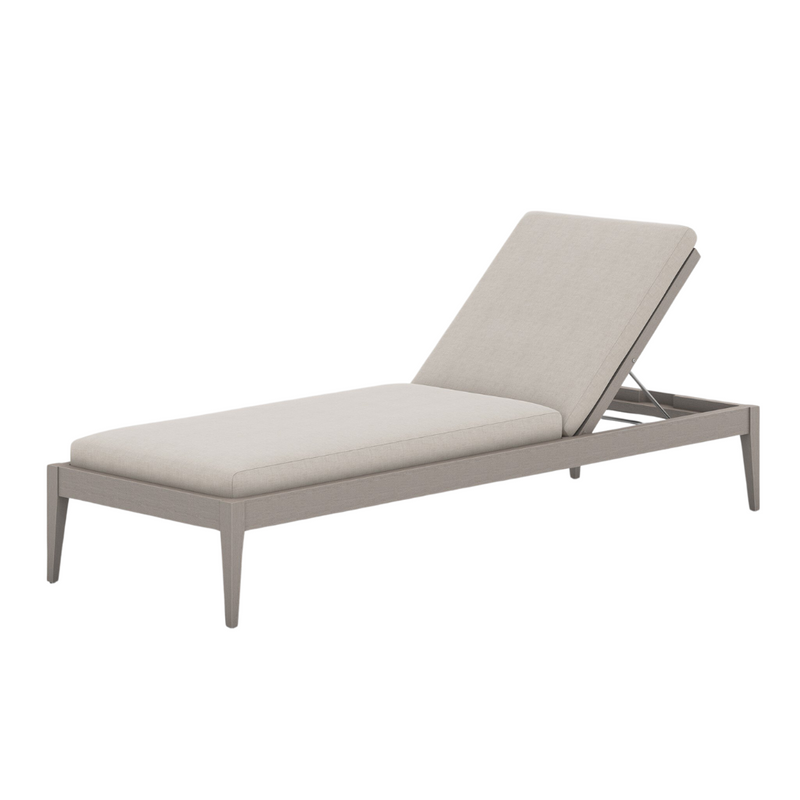 Shay Outdoor Chaise - Weathered Grey