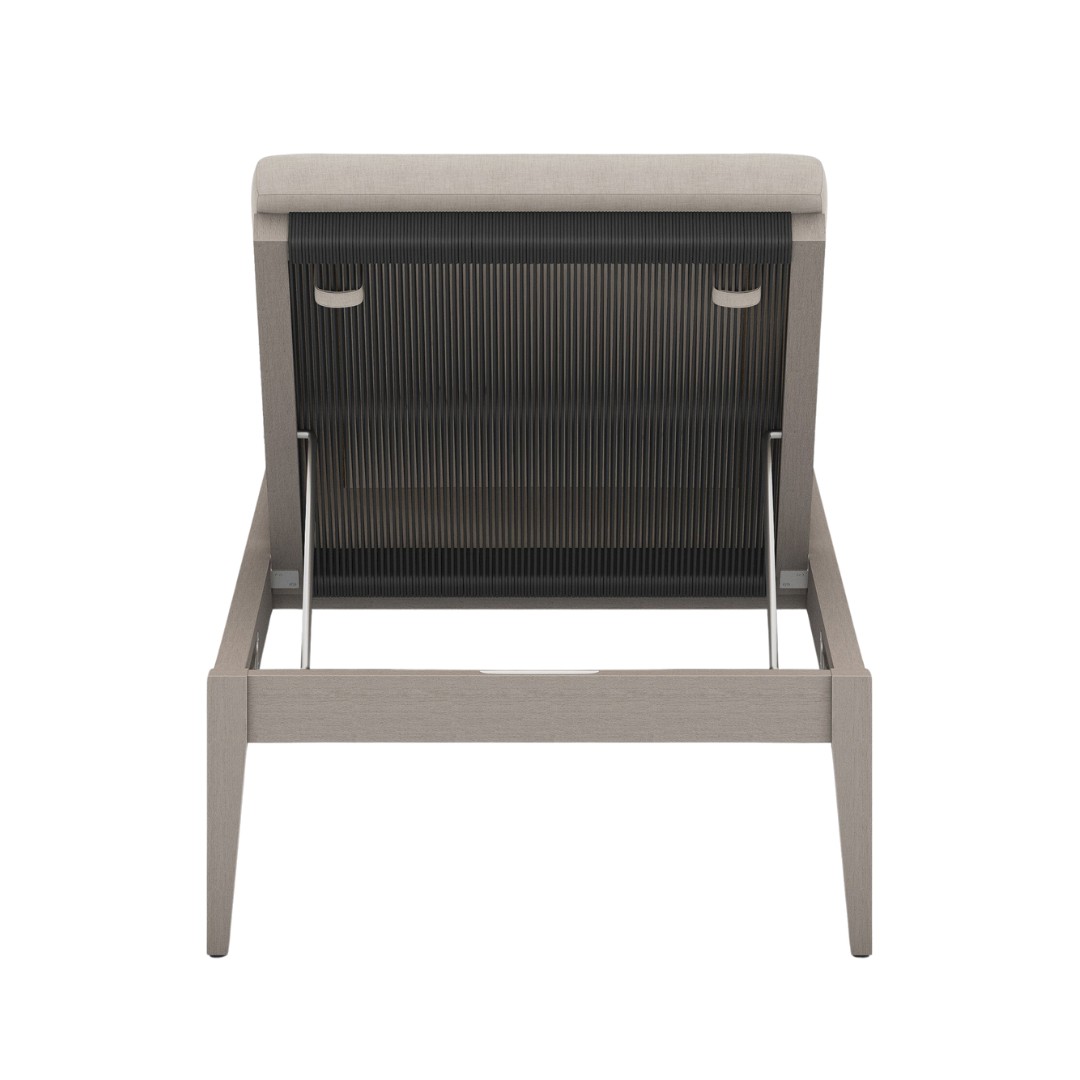 Shay Outdoor Chaise - Weathered Grey