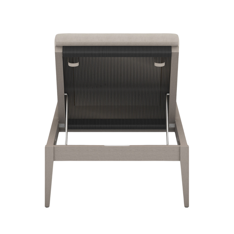 Shay Outdoor Chaise - Weathered Grey