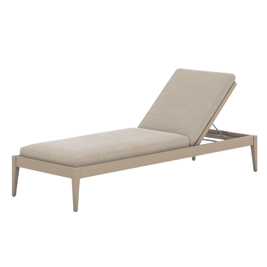 Shay Outdoor Chaise - Washed Brown
