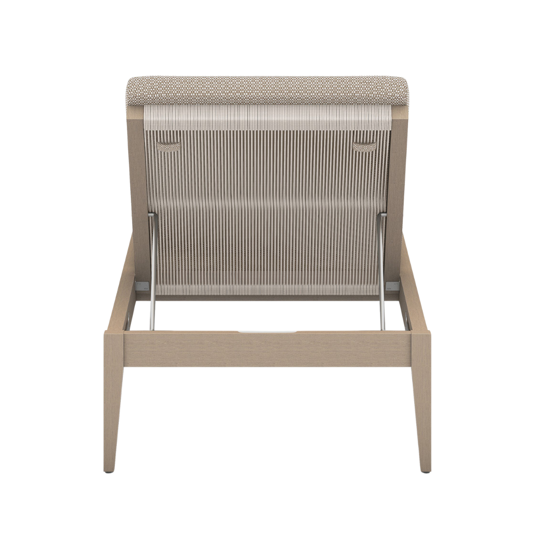 Shay Outdoor Chaise - Washed Brown