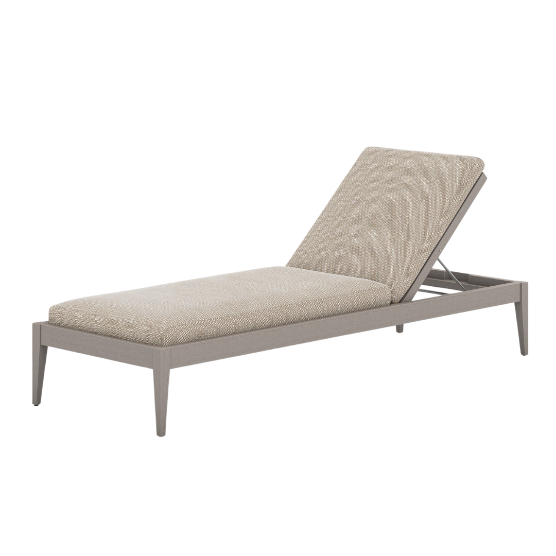 Shay Outdoor Chaise - Weathered Grey