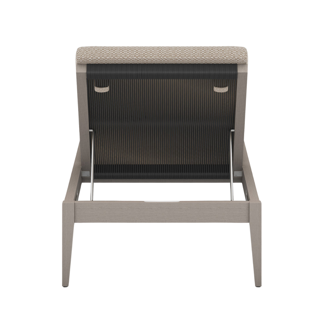 Shay Outdoor Chaise - Weathered Grey