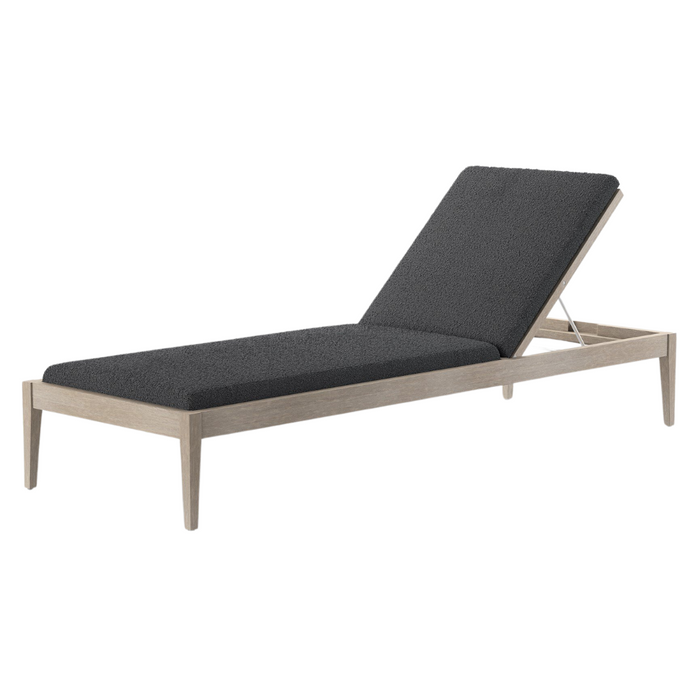 Shay Outdoor Chaise - Weathered Grey