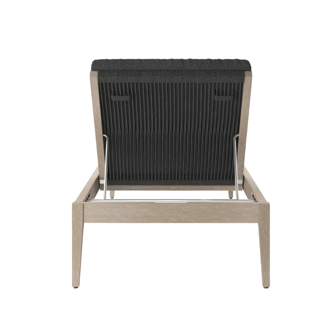 Shay Outdoor Chaise - Weathered Grey