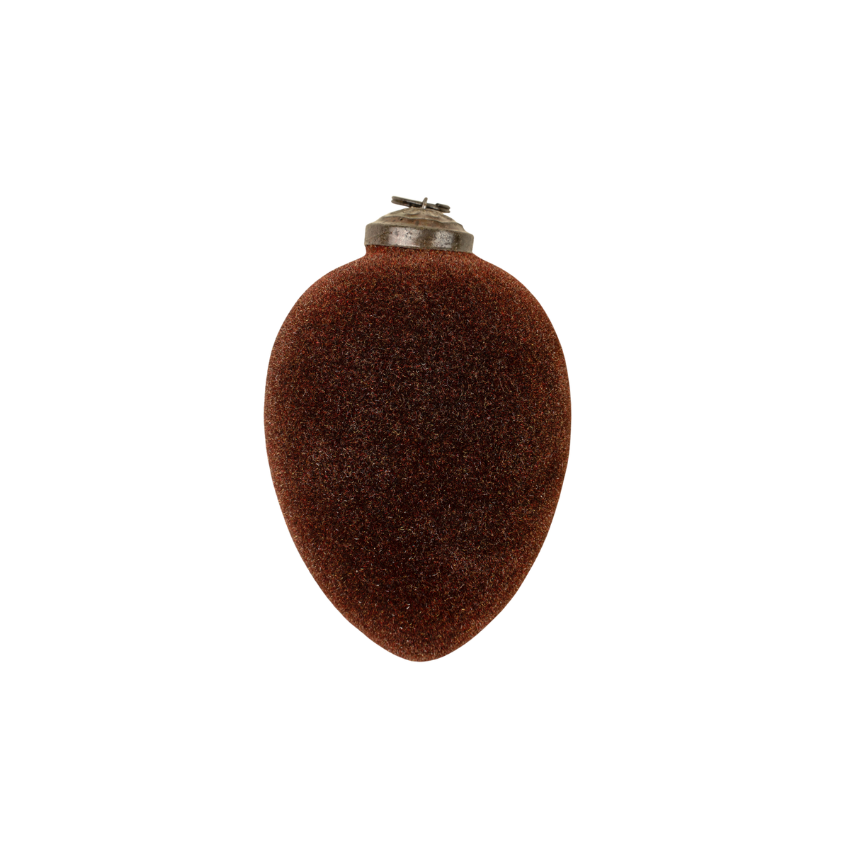 Egg Ornament [Burgundy Brown Velvet]