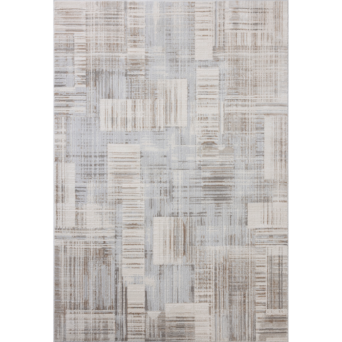 Hollis HOL-02 Pebble/Ivory Rug