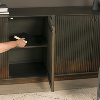 Cinder Distressed Wood Sideboard