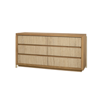 Travona Dresser /w Travertine Drawers