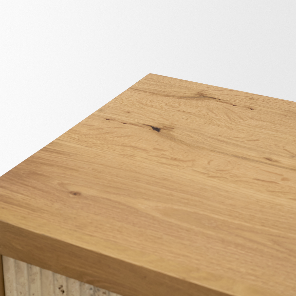 Travona Dresser /w Travertine Drawers