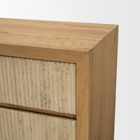 Travona Dresser /w Travertine Drawers