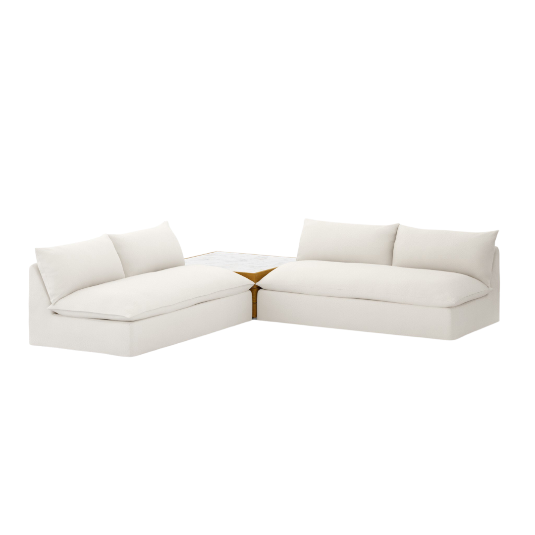 Grady Outdoor 2-PC Sectional /w Coffee Table