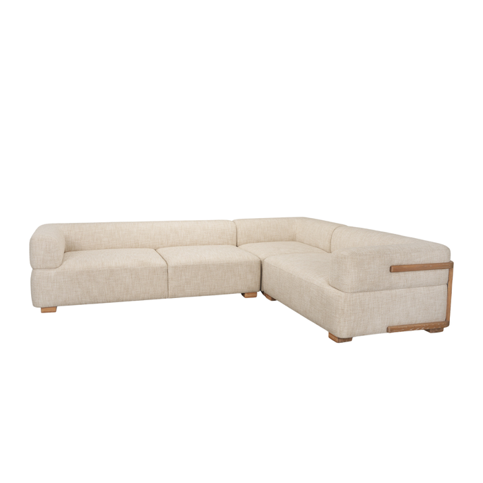 Warner Small 3-Piece Sectional [Beige]