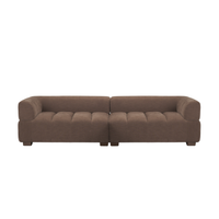 Warner Channel 2-Piece Sofa Set [Brown]