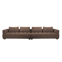 Warner Channel 2-Piece Long Sofa [Brown]