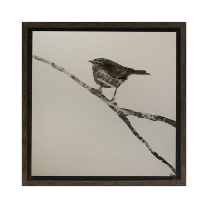 Neutral Bird IV Framed Canvas