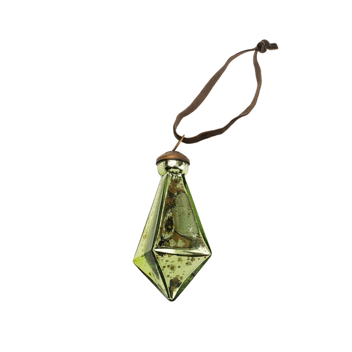 Diamond Droplet Large Ornament [Jade]