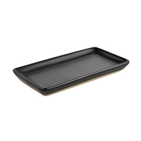 Black Stoneware Tray