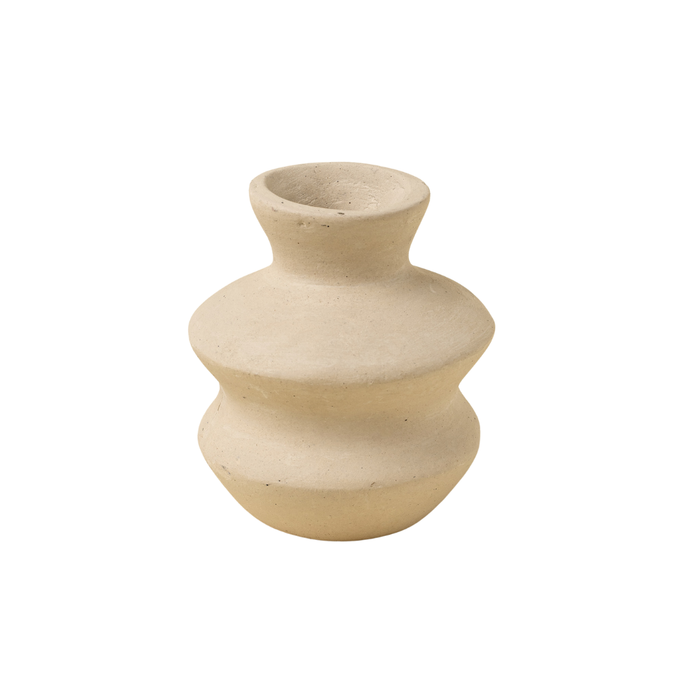 Wave Paper Mache Bud Vase